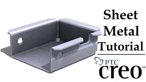 creo sheet metal box|creo practice sheet metal models.